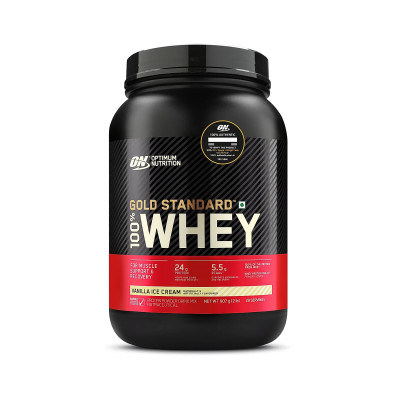 ON (Optimum Nutrition) Gold Standard 100% Whey Protein 2 Lbs Vanilla Ice Cream